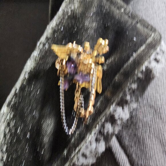 Colonel Jacket - Dressy boho knit/velvet blazer - Picture 4 of 7